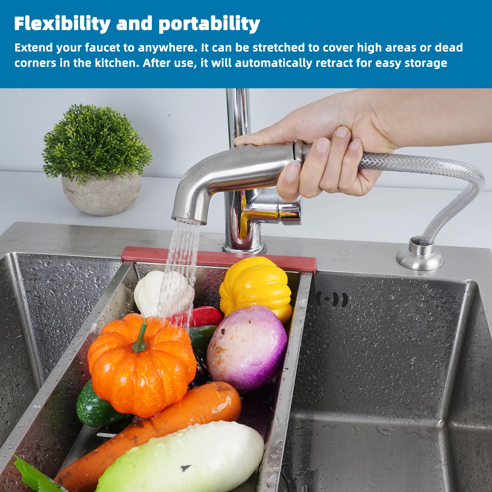 ifealclear thumb-control sprayer with clear guide for precise spray direction and pressure.
