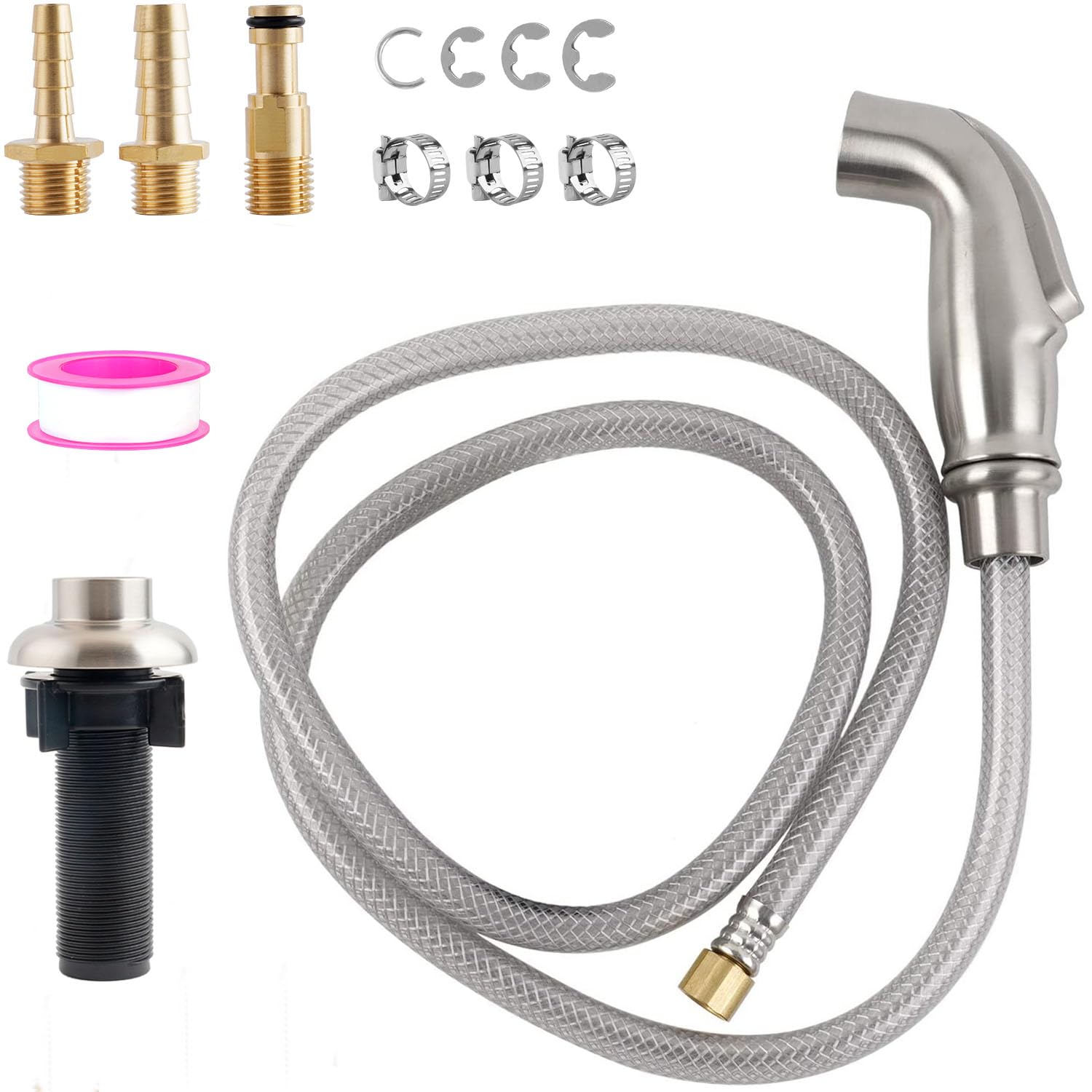 ifealclear universal kitchen side sprayer with Moen connector for easy installation and compatibility.