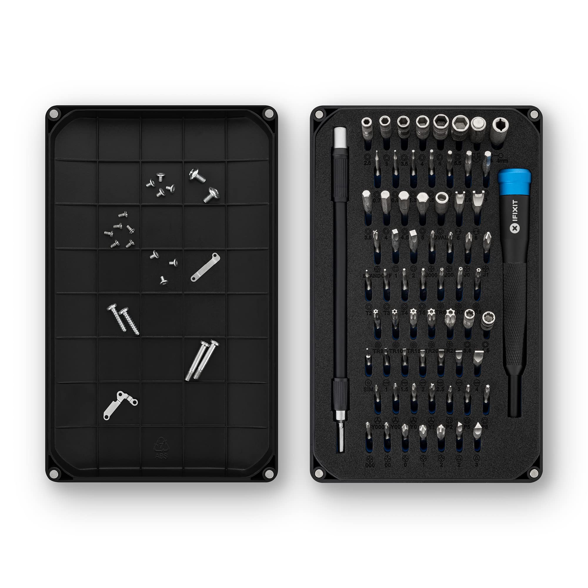 ifixit Mako Driver Kit: foam insert and magnetic case for organized storage.