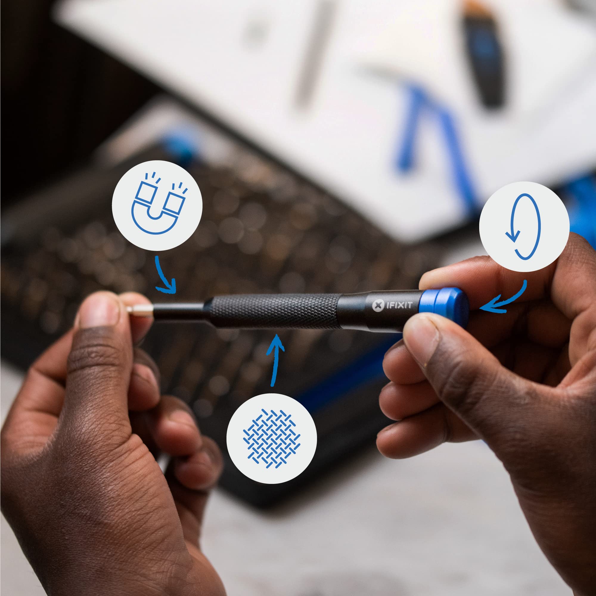 ifixit Mako Driver Kit: universal bit set for PS5, Switch, iPhone, and more.