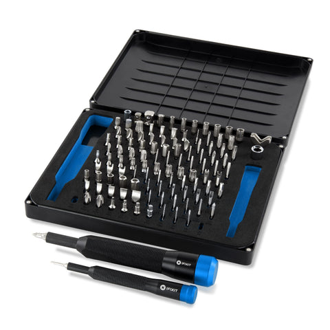 ifixit manta driver kit foam case keeps bits organized for home electronics repair.