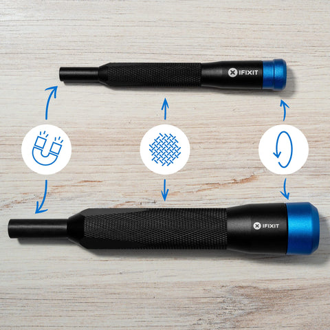 ifixit manta driver kit swivel-top handle for comfortable, controlled operation.