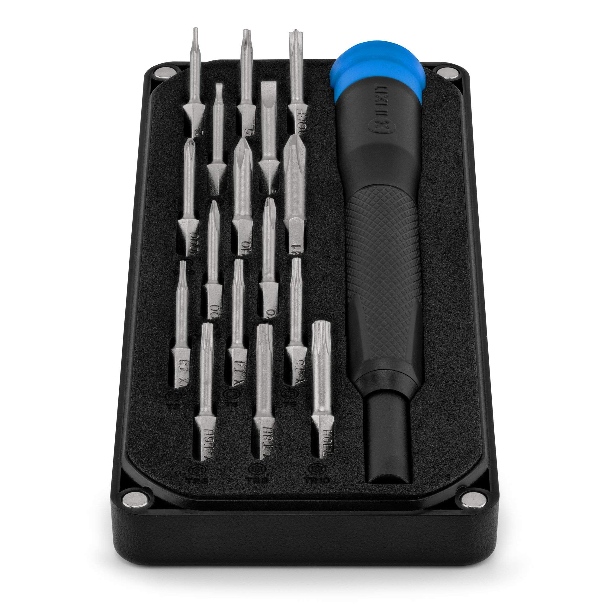 ifixit Minnow Driver Kit magnetic bit socket keeps bits secure during repairs.