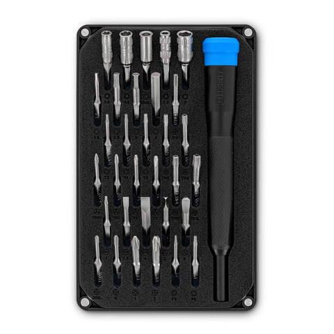 ifixit Moray driver kit in a compact case for on-the-go electronics repair.