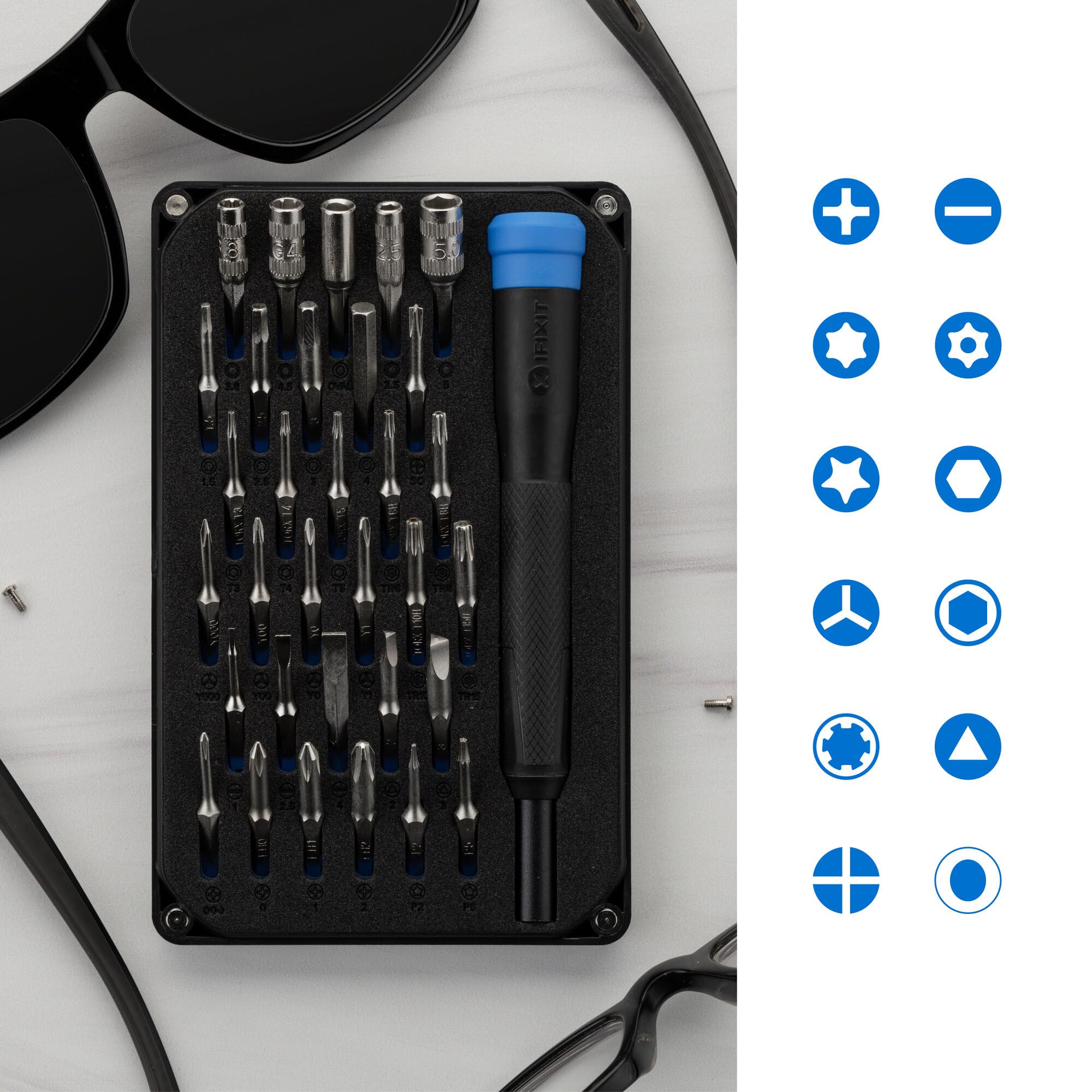 ifixit Moray with knurled grip offers secure handling during delicate tasks.