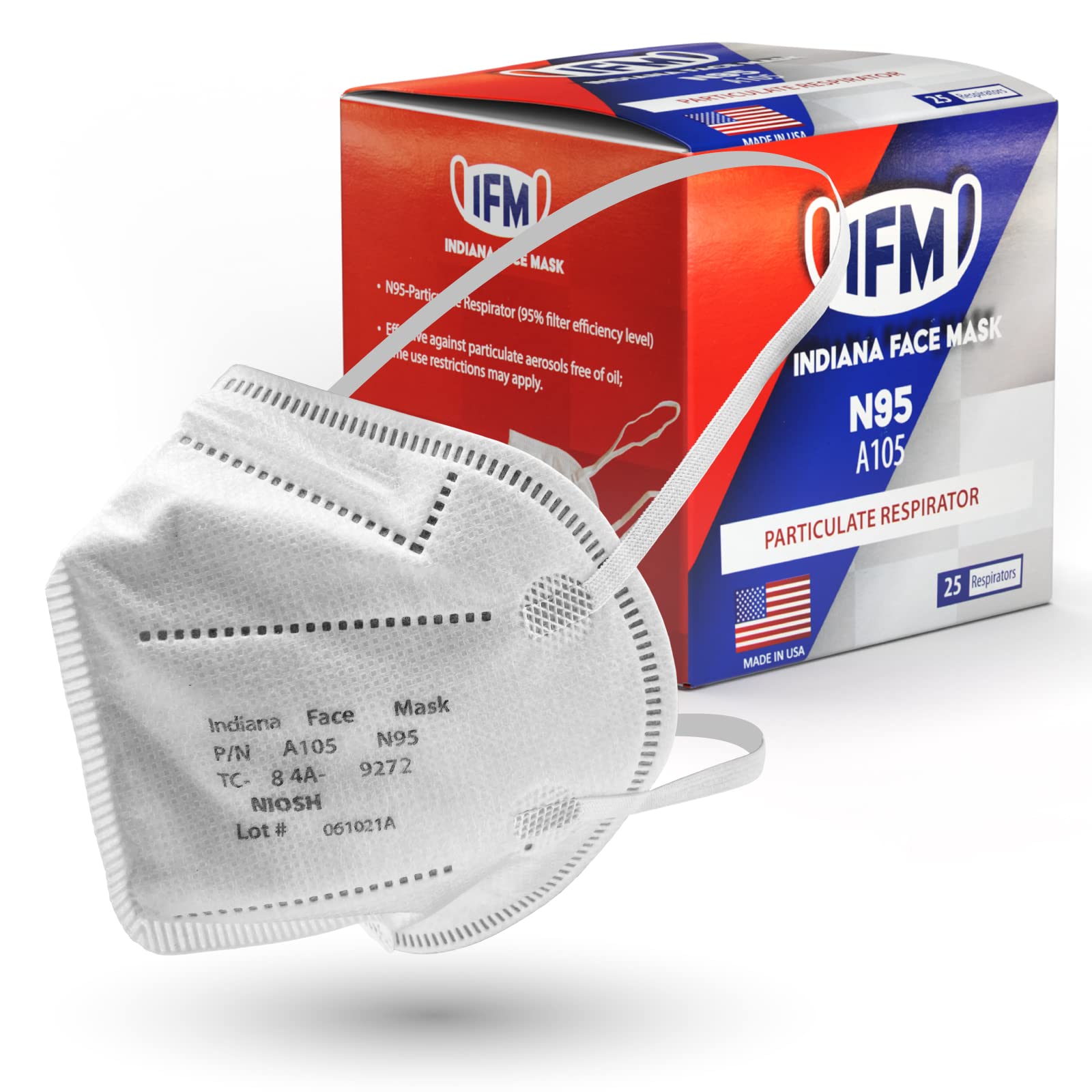 IFM Indiana N95 box 25 pack for everyday protection in daily tasks