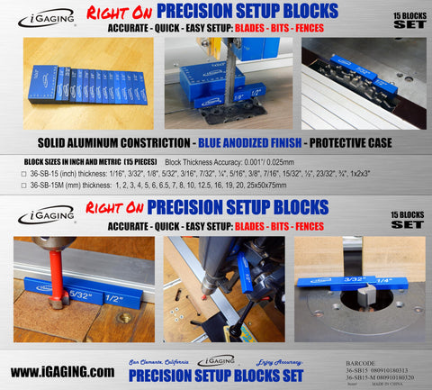 0.001 inch thickness accuracy helps repeatable references in woodworking tasks.