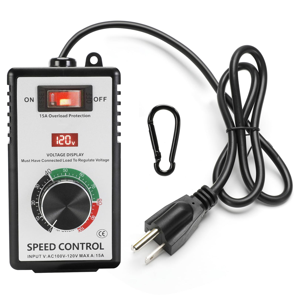IGEYAPA AC motor speed controller with LED display for precise voltage monitoring.