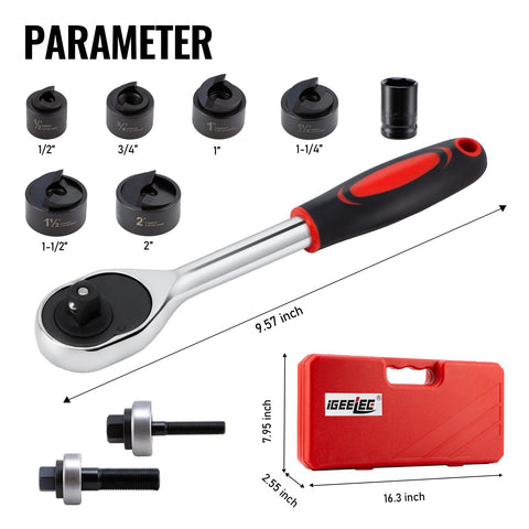 iGeelee ergonomic long-handle design improves leverage and reduces fatigue during use.