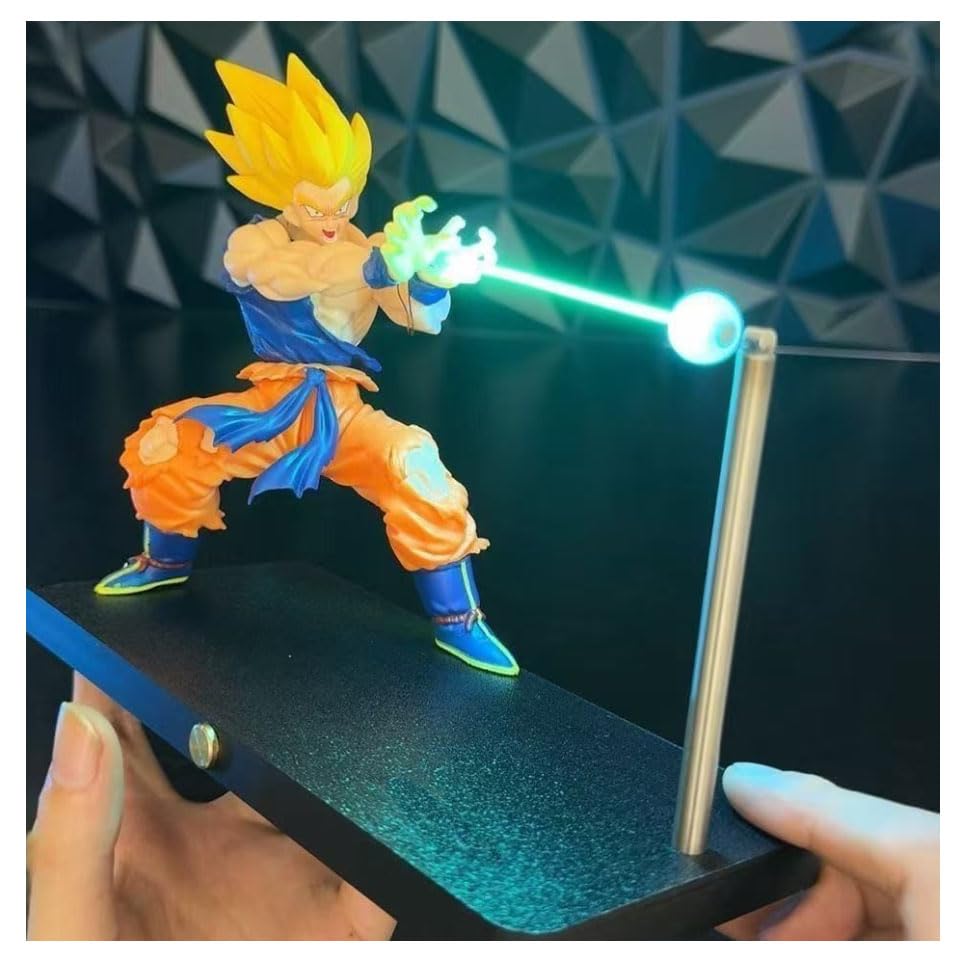 igfteo anime night light action figure glows softly on a desk