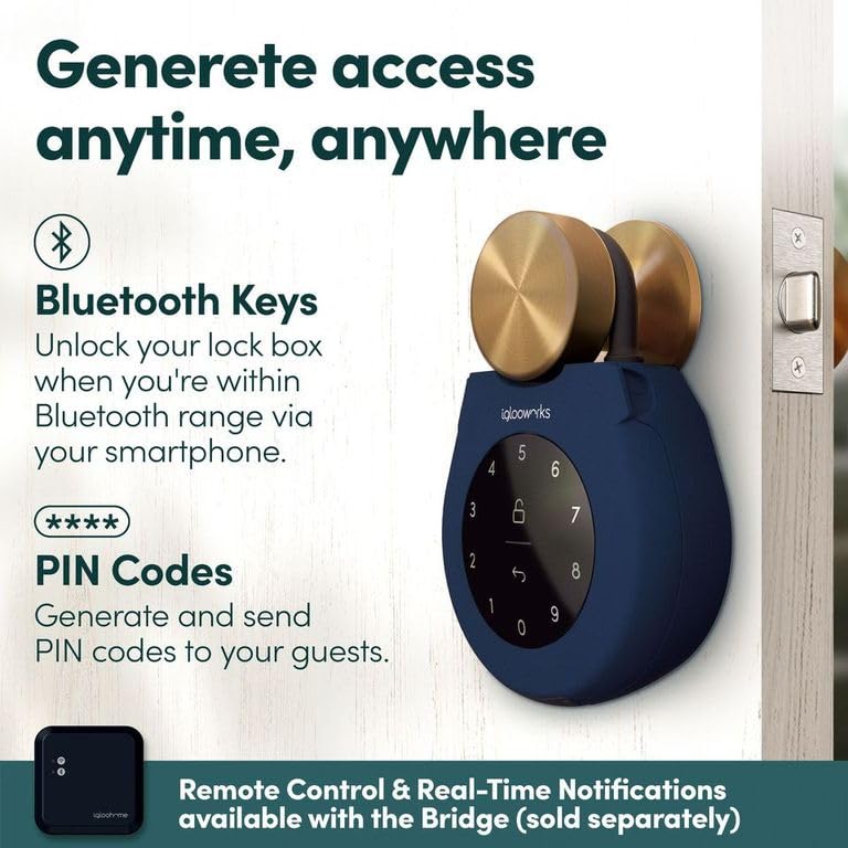 igloohome Keybox 3E interior doubles space for keys, cards, and fobs.