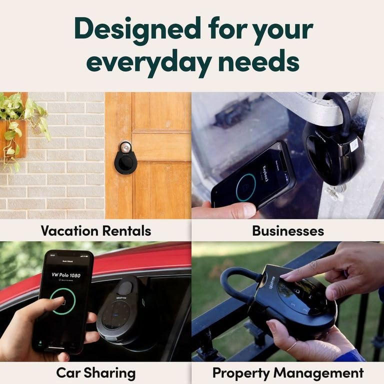 igloohome Keybox 3E enables remote PIN and Bluetooth key sharing via app.