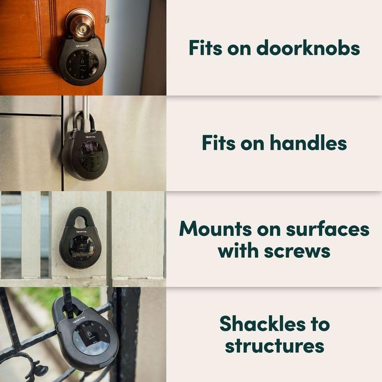 igloohome Keybox 3E offers two shackle sizes for secure mounting.
