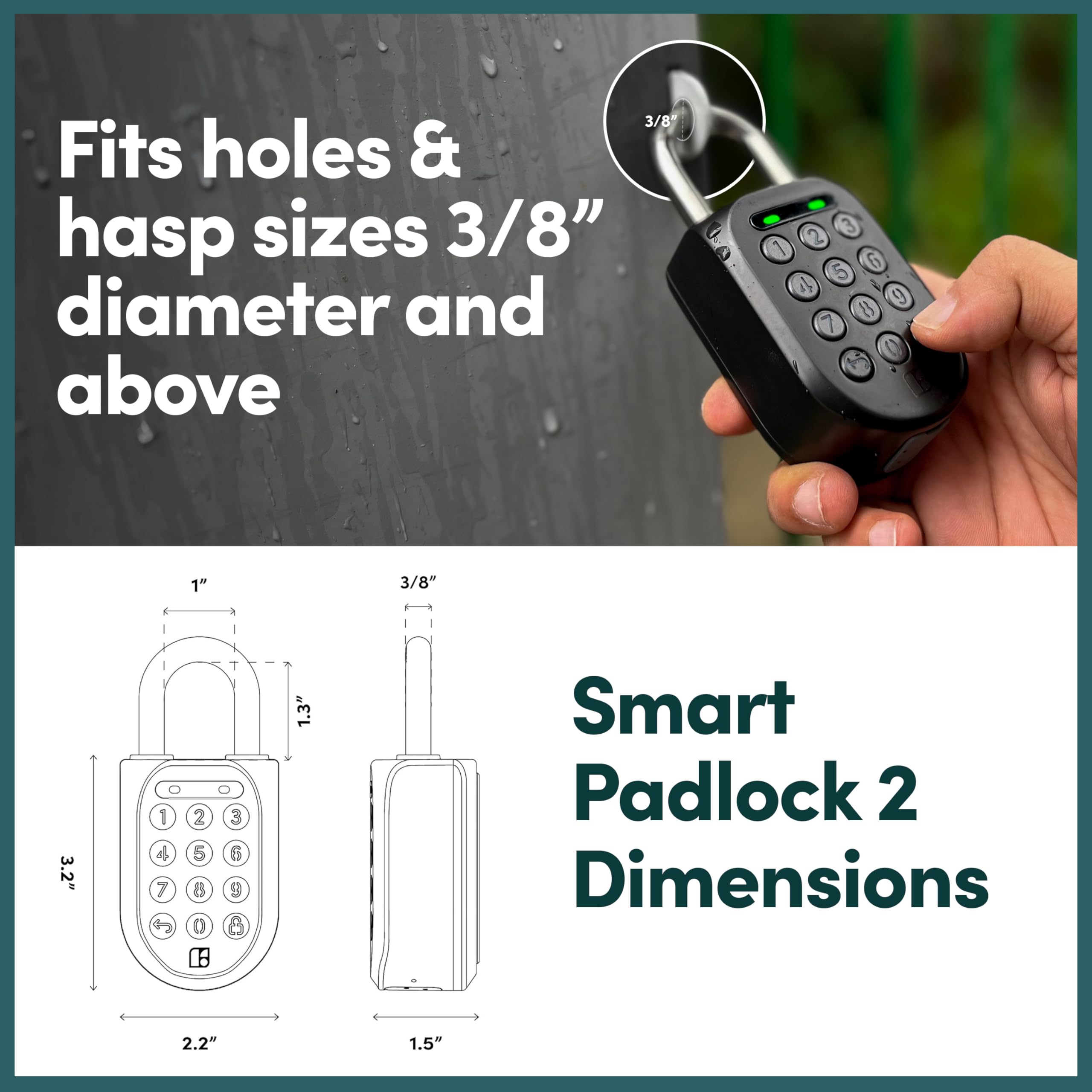 IGLOOhome SP2 IP67 weatherproof rating withstands rain and snow.