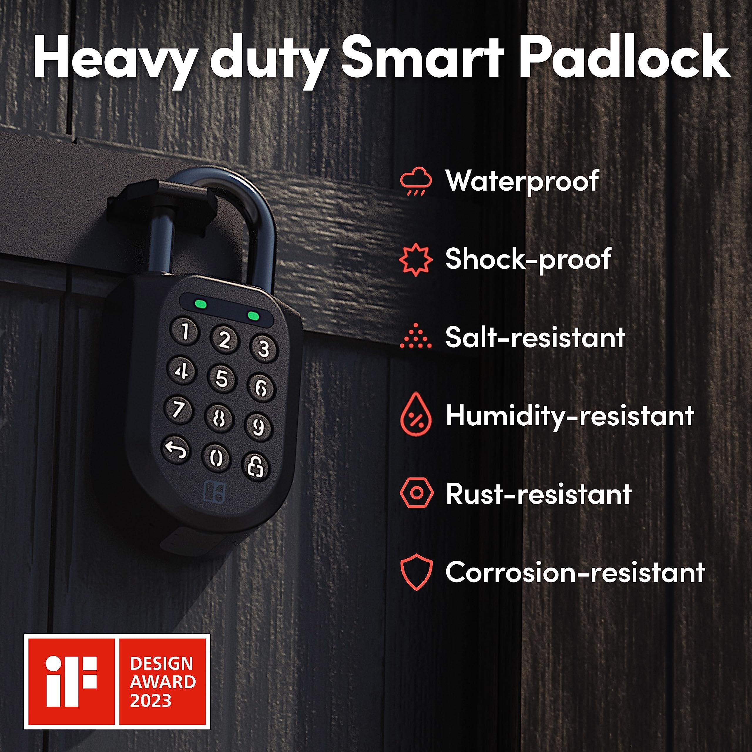 SP2 tamper-proof shackle shown during durability testing.