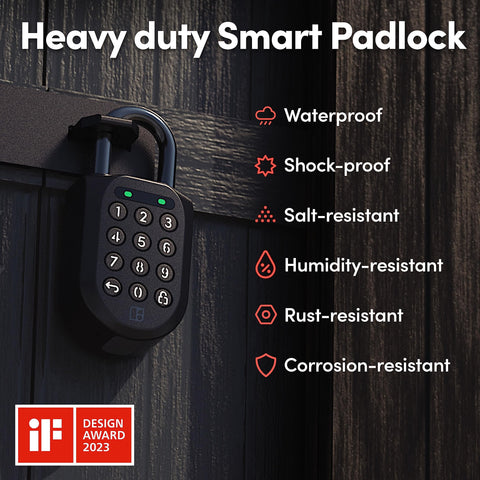 SP2 tamper-proof shackle shown during durability testing.