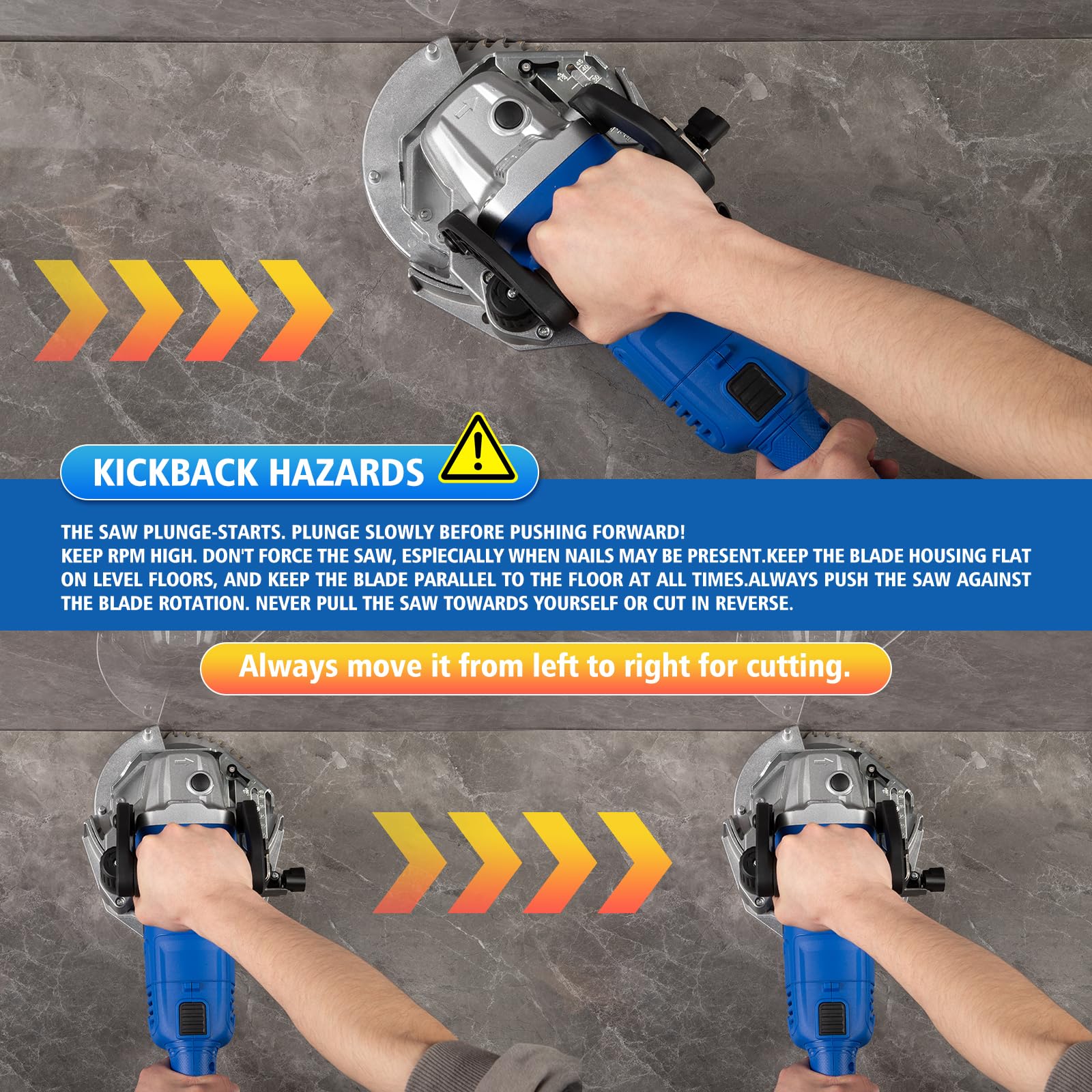 igooo heavy-duty undercut saw sturdy base design for durable use