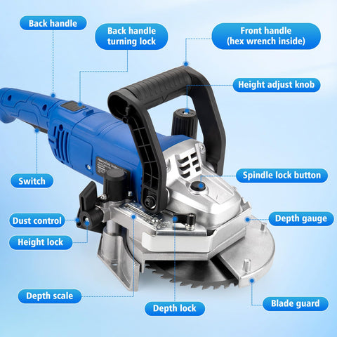 igooo heavy-duty undercut saw wood blade set used for clean, accurate wood cuts