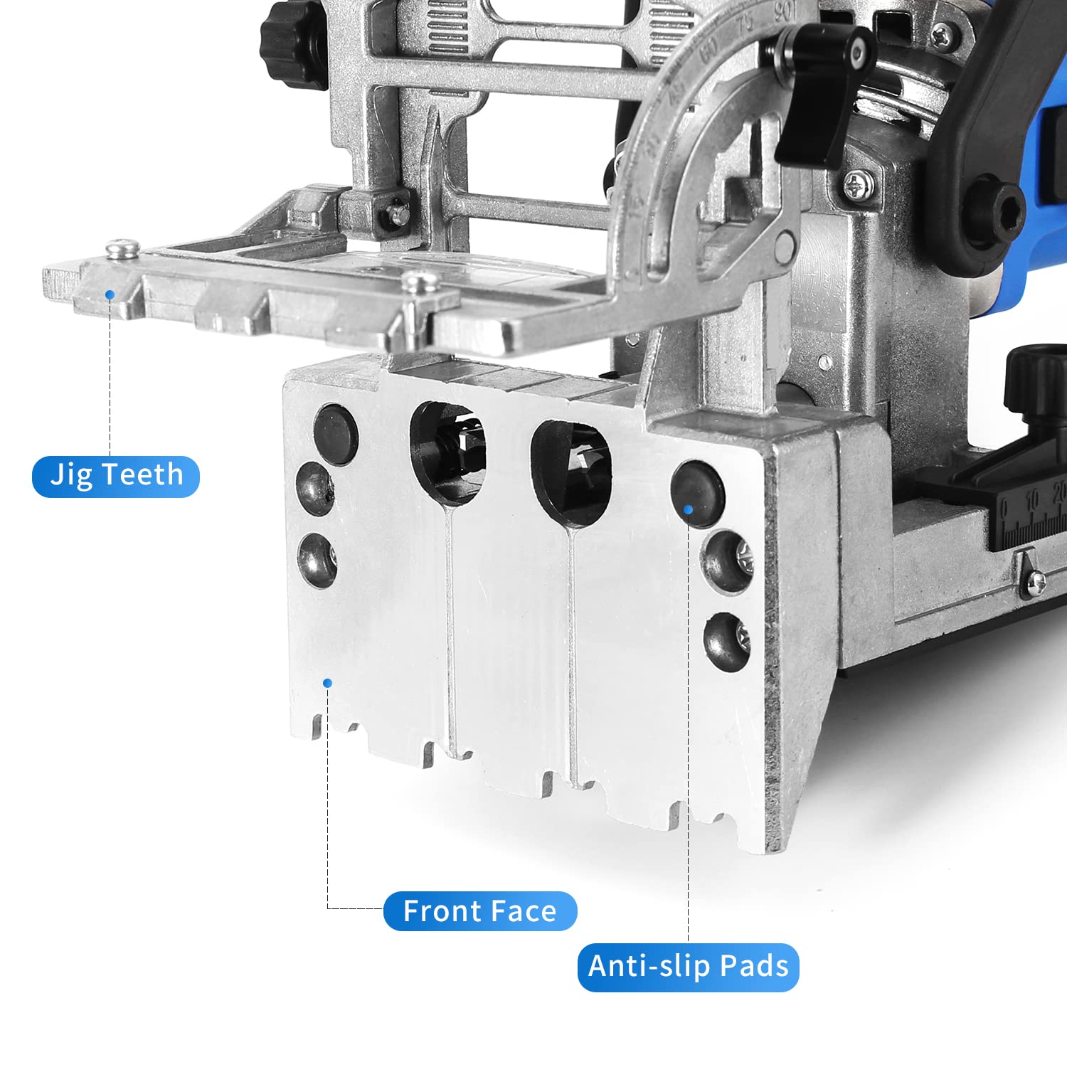 igooo DJ710 rack-and-pinion adjusts thickness from 10 to 43 mm