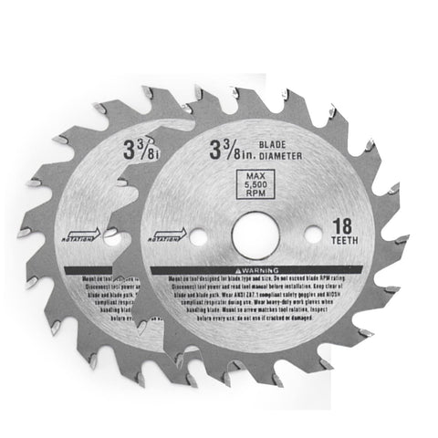 igooo Toe Kick Saw EKS85 close-up on alloy blade for precise under-cabinet work