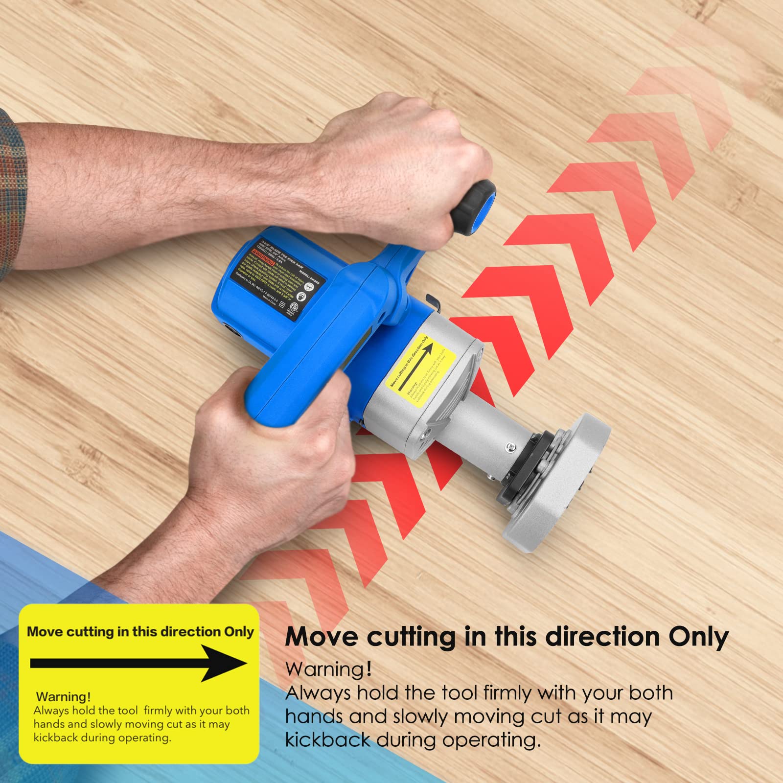 igooo Toe Kick Saw EKS85 flush cut near walls and cabinets