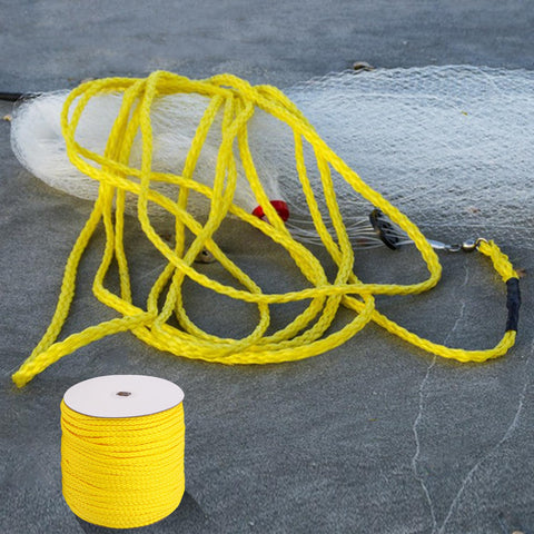 IHDYPPEW polypropylene rope 1/4 inch yellow easy to handle and store.