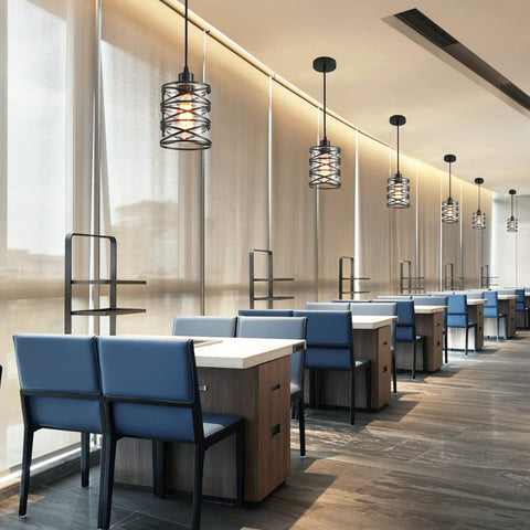 IHENGYANLT adjustable cord pendant adapts to ceiling height for flexible layouts