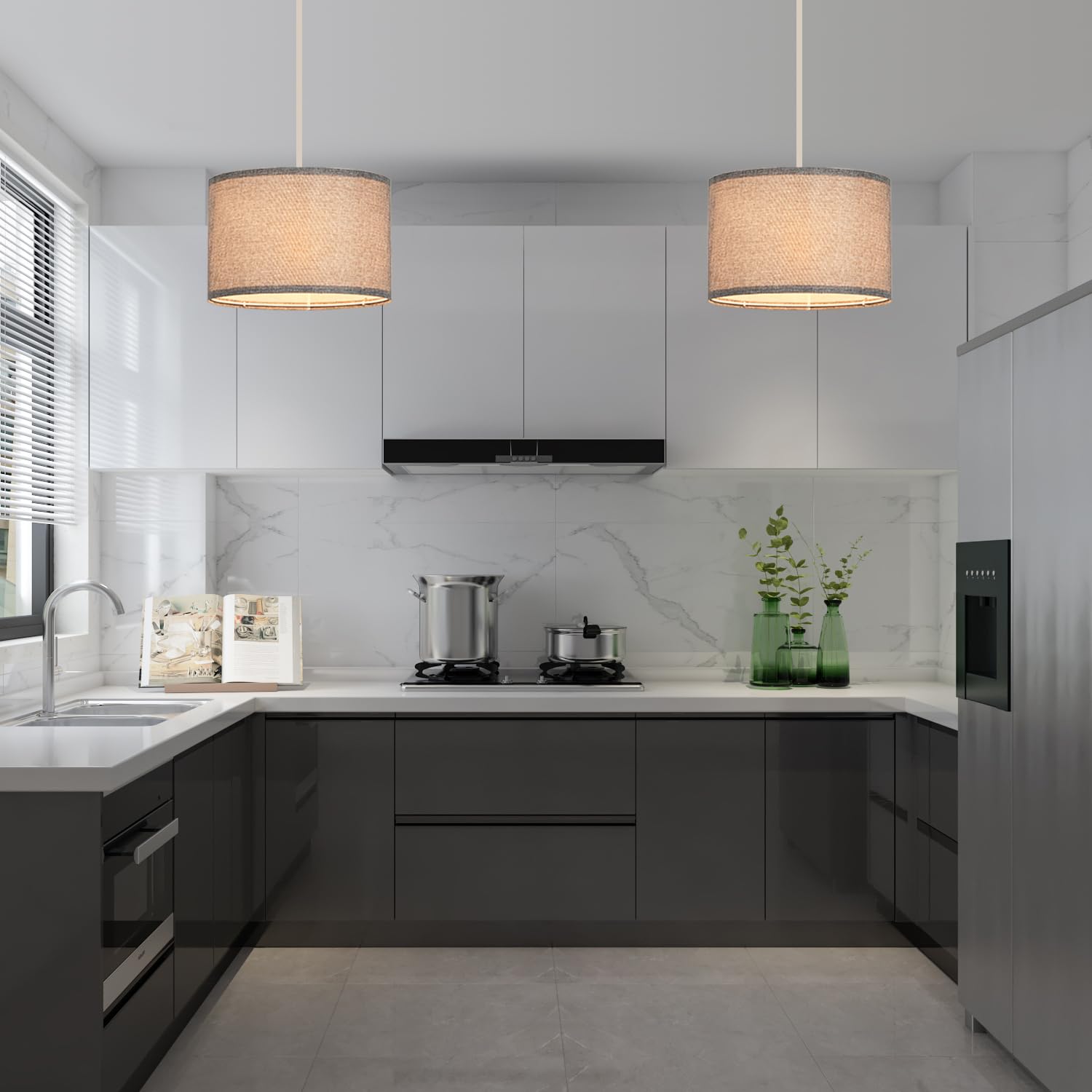 IHENGYANLT stylish lighting enhances dining room decor and mood lighting.