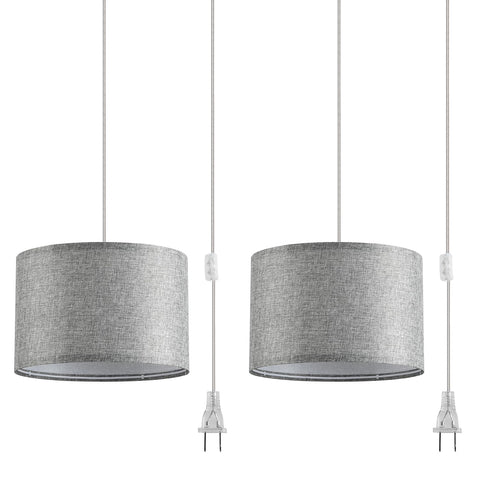 IHENGYANLT two-pack plug-in pendant light for versatile dining-area lighting.