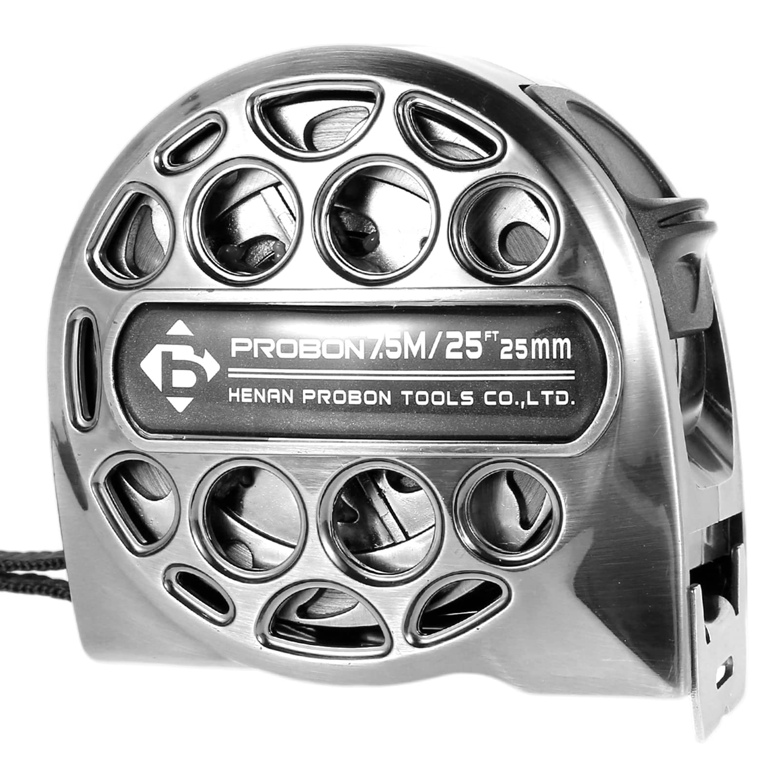 Ihvewuo 25ft hollow-design tape measure ready to rinse after outdoor work.