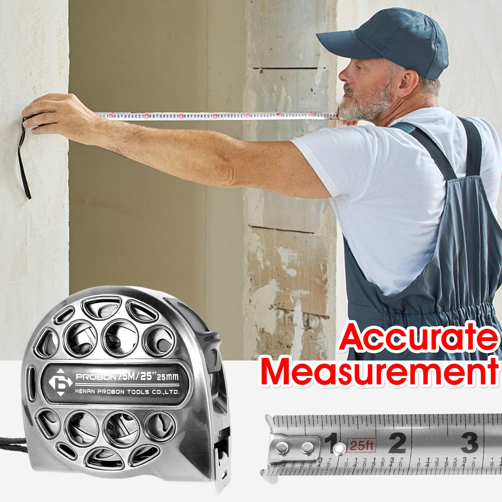 Ihvewuo versatile tape measure for interior decoration tasks.