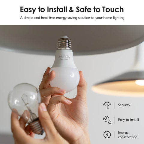 IINVGOOD 14W A19 LED Bulb is flicker-free and steady.