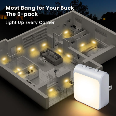 IINVGOOD 6-pack offers whole-home coverage for multiple rooms.