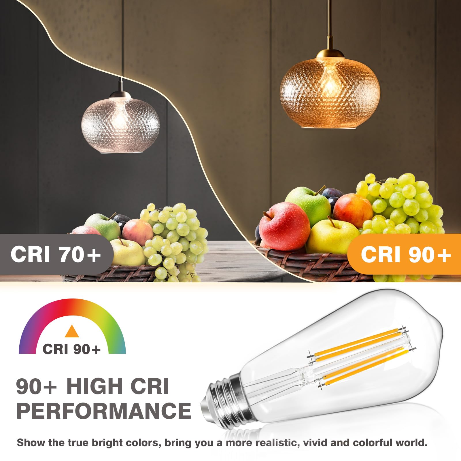 IINVGOOD Edison 6-pack filament bulbs are ideal for ambient home lighting