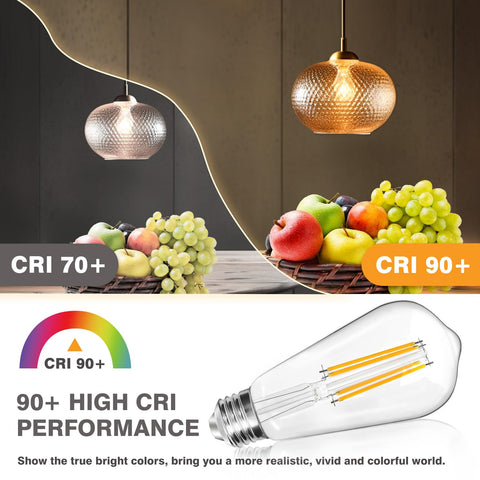 IINVGOOD Edison 6-pack filament bulbs are ideal for ambient home lighting