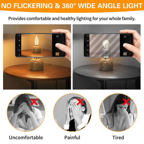 IINVGOOD flicker-free dimming supports stable mood lighting from 10-100%.