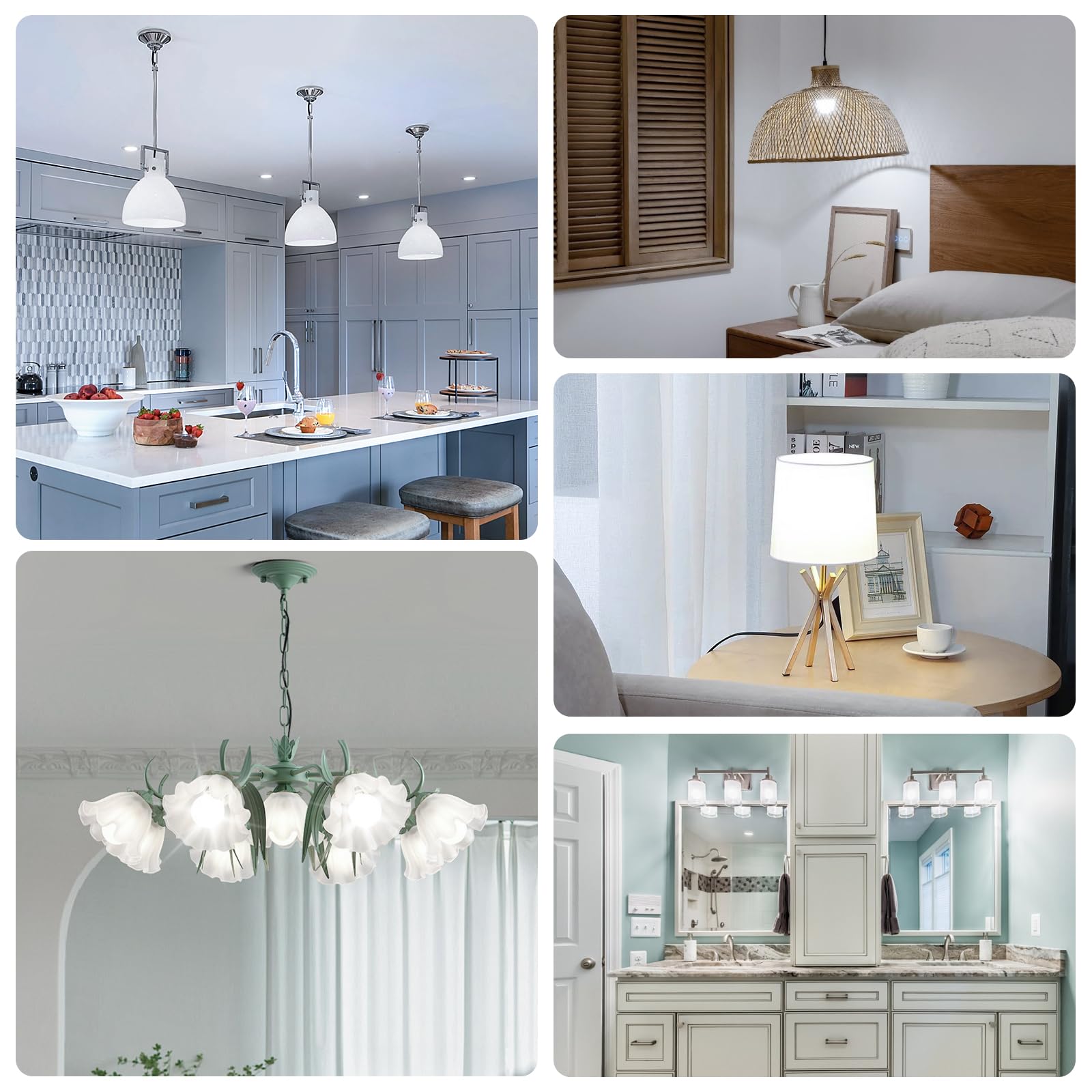 IINVGOOD 5000K daylight bulb boosts task lighting in offices and retail spaces.