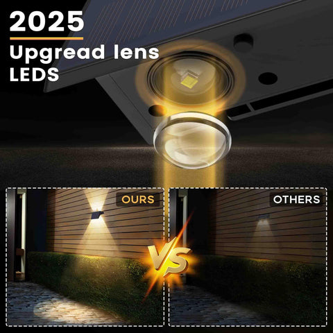 IIRARA high-magnification lenses boost brightness across driveways and pathways.