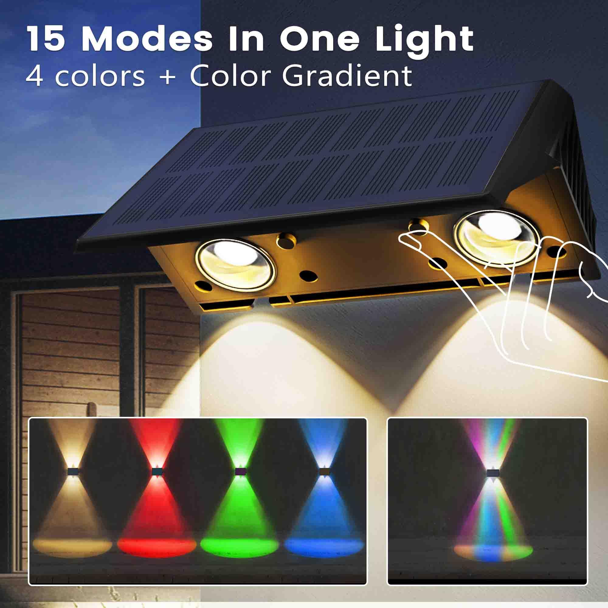 IIRARA solar wall lights quick install with no wiring required.