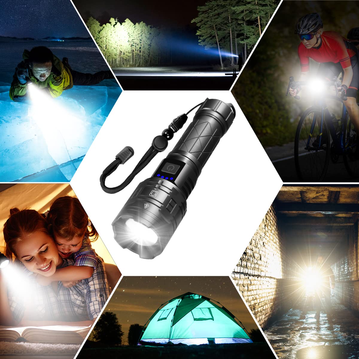 IkeeRuic flashlight kit includes accessories for ready setup