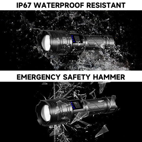 IkeeRuic flashlight head cusp design used as safety hammer