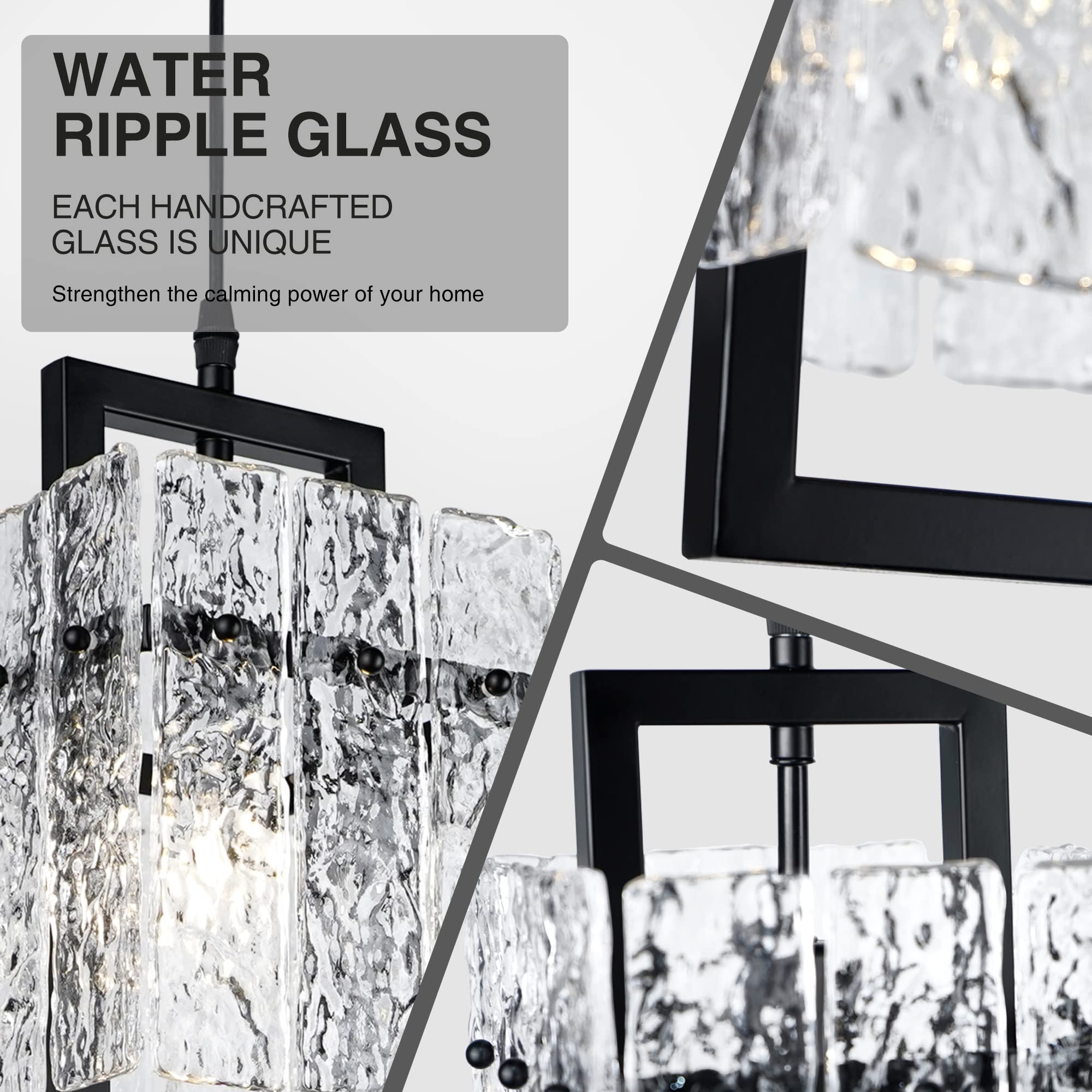 IKK dining room pendant forms a dramatic focal point with modern elegance.