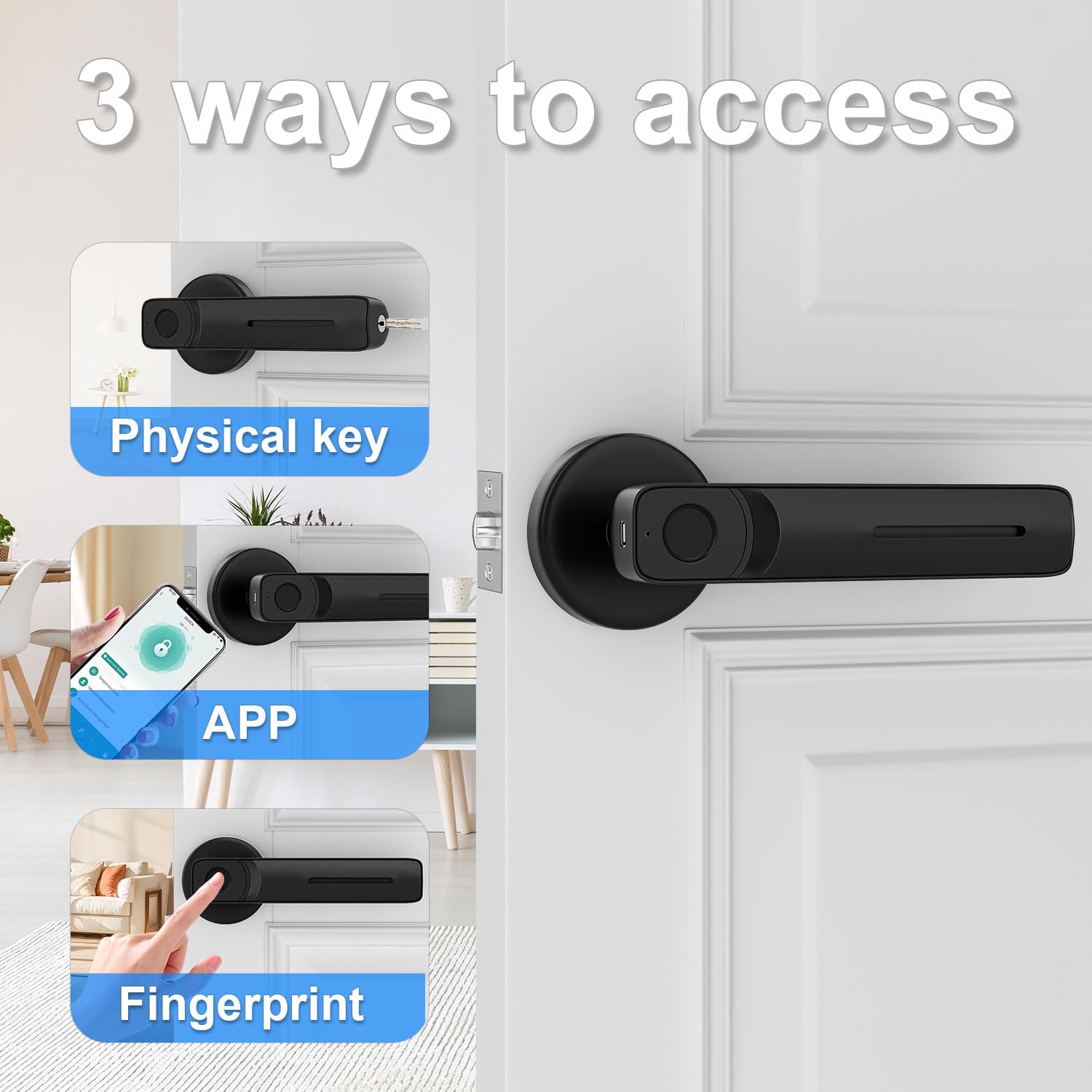 IKOED lock in app control mode, demonstrating remote access management.