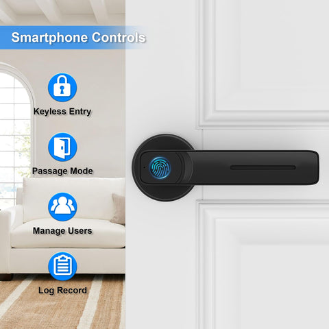 IKOED night-use view showing keyless entry for safer late-night entries.