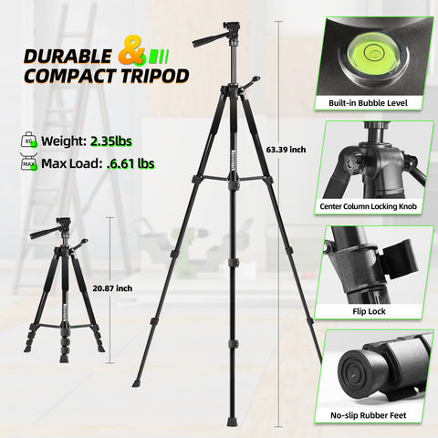 IKOVWUK collapsible tripod compact storage after use.