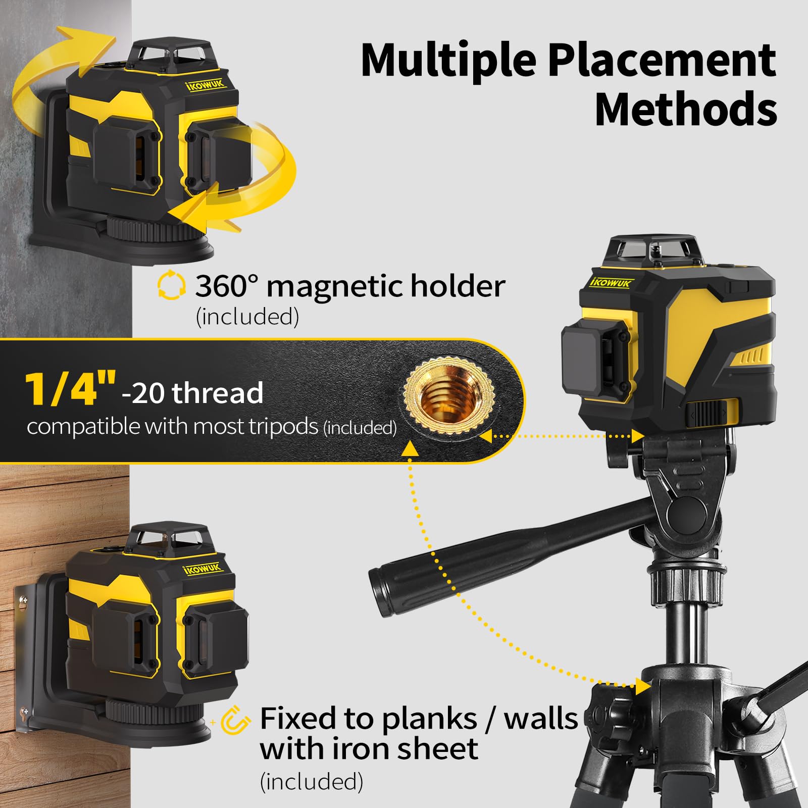 IKOVWUK pulse mode increases visibility in bright conditions.