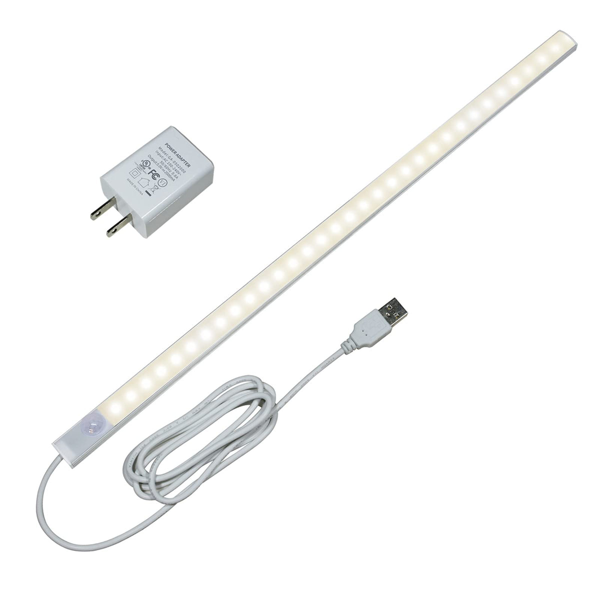 IKSACE LED motion sensor under-cabinet light on kitchen cabinet providing bright visibility