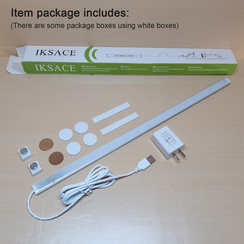 IKSACE ultra-thin 0.23-inch under-cabinet light hiding neatly
