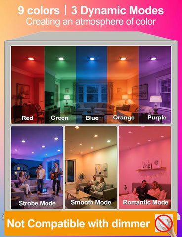 ILC BR30 lighting with five color temperatures for any scene.