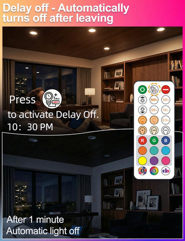 ILC BR30 remote controls all bulbs from a single unit.
